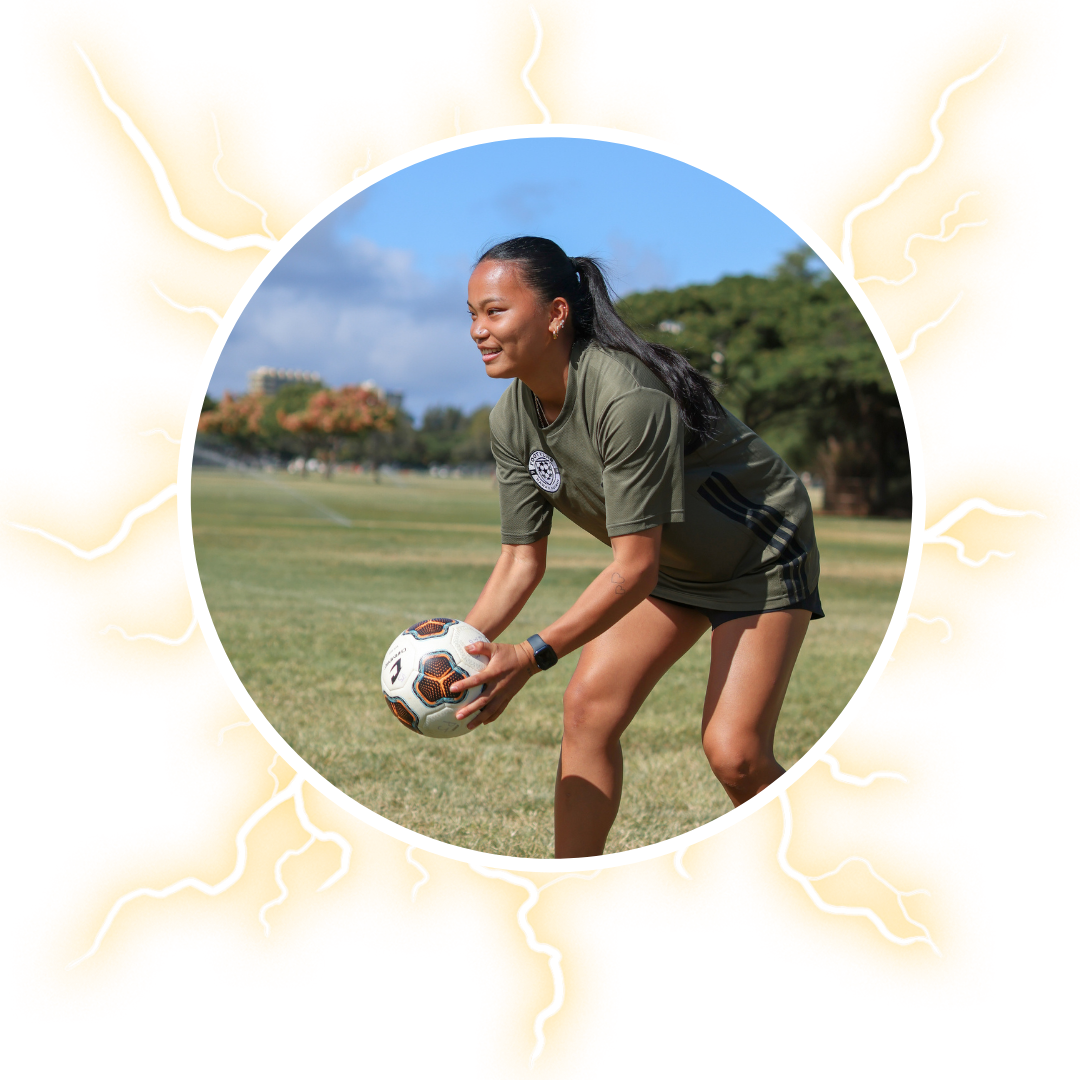 Coach Kayla Coaching Soccer
